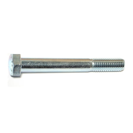Midwest Fastener Grade 5, 1/2"-13 Hex Head Cap Screw, Zinc Plated Steel, 4 in L, 5 PK 60028